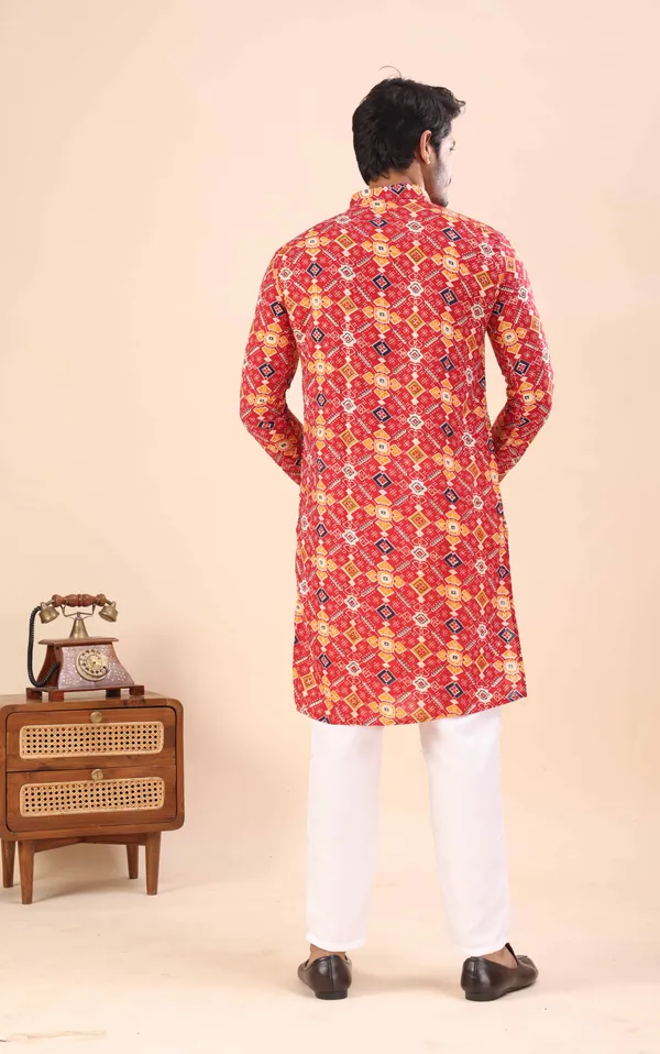 Red_Gujju_Kurta_For_Men
