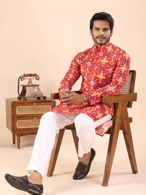 Red_Gujju_Kurta_For_Men