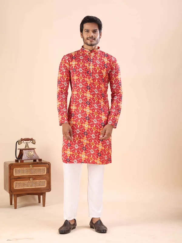 Red_Gujju_Kurta_For_Men