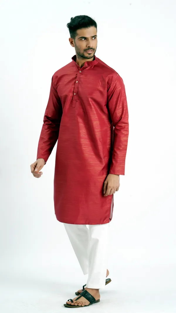 Red_Zari_Work_Kurta_For_Men