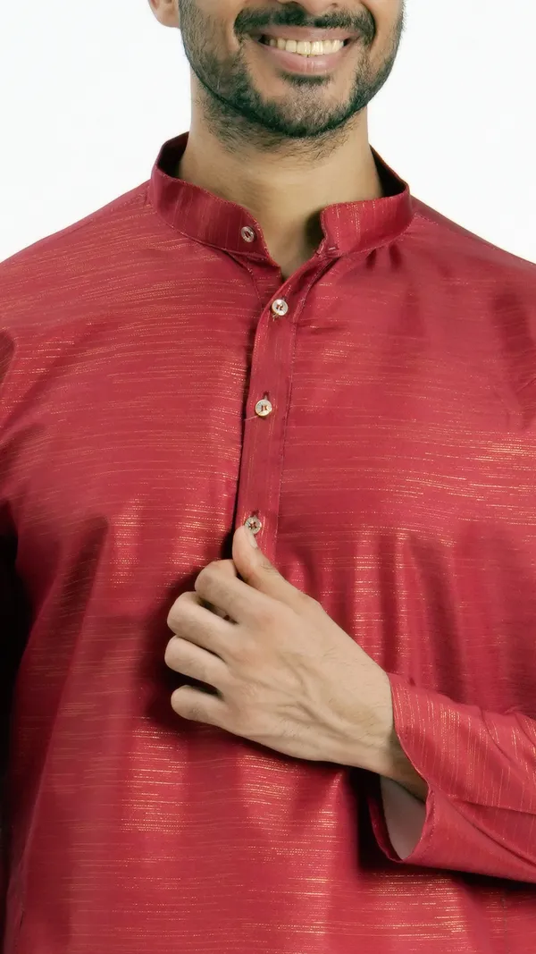 Red_Zari_Work_Kurta_For_Men