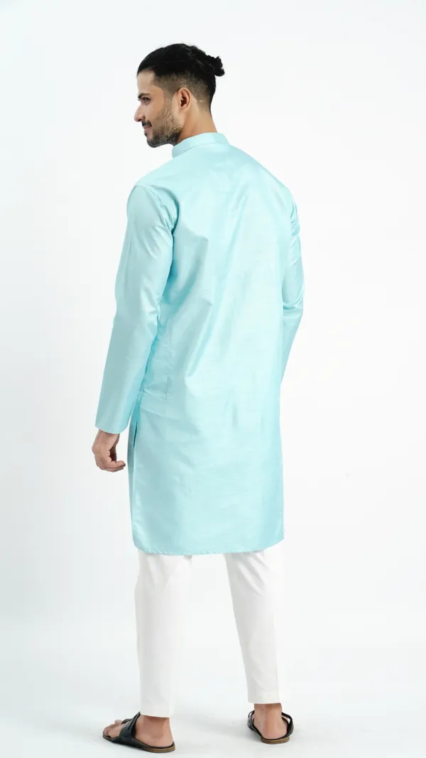 Sky_Blue_Zari_Work_Kurta_For_Men