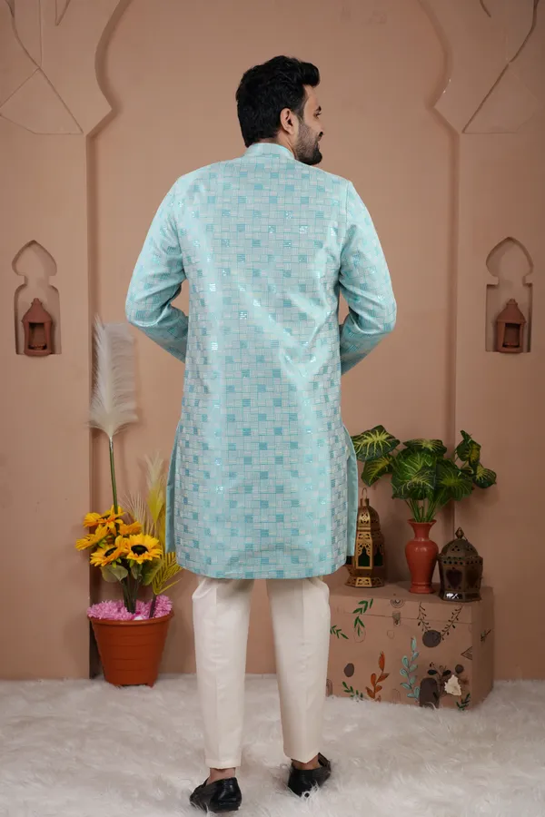 Sky_Blue_Indo_Western_Kurta_Set
