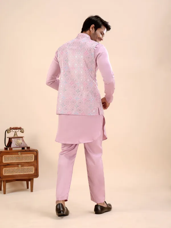 Koti_Set_D6_Short_Kurta_Pink
