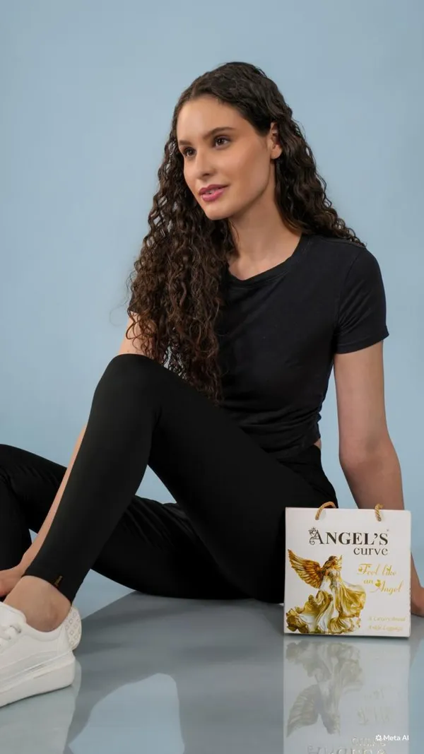 Black_Organic_Egyptian_Cotton_Blend_High_Waist_Slim_Fit_Leggings_For_Women