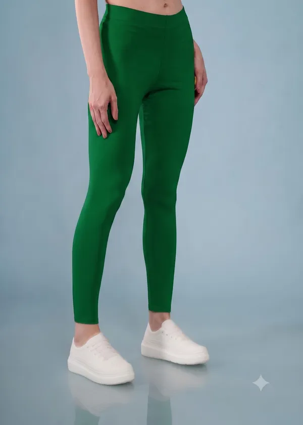 Green_Organic_Egyptian_Cotton_Blend_High_Waist_Slim_Fit_Leggings_For_Women