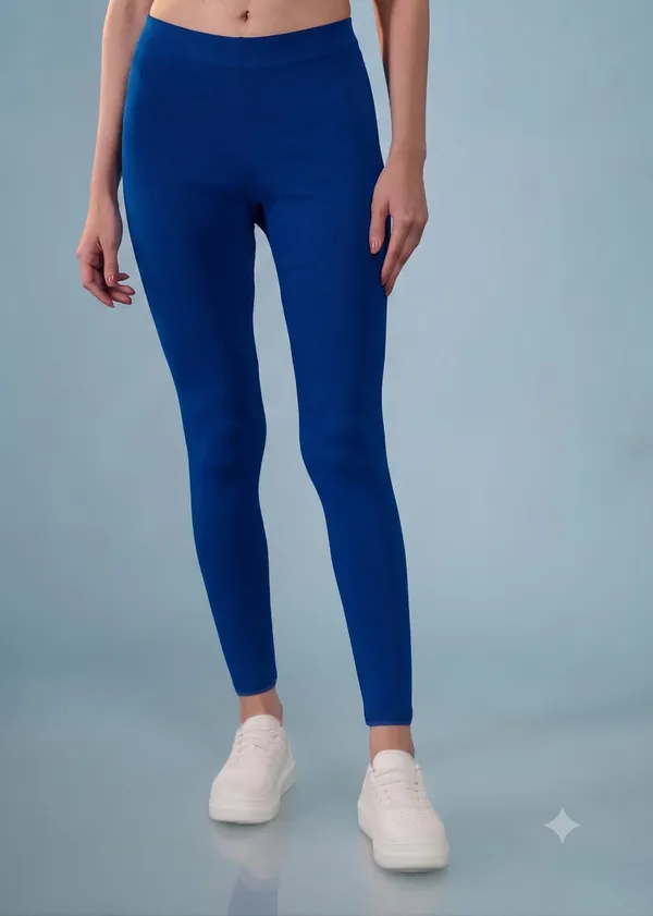 Blue_Organic_Egyptian_Cotton_High_Waist_Slim_Fit_Leggings_For_Women