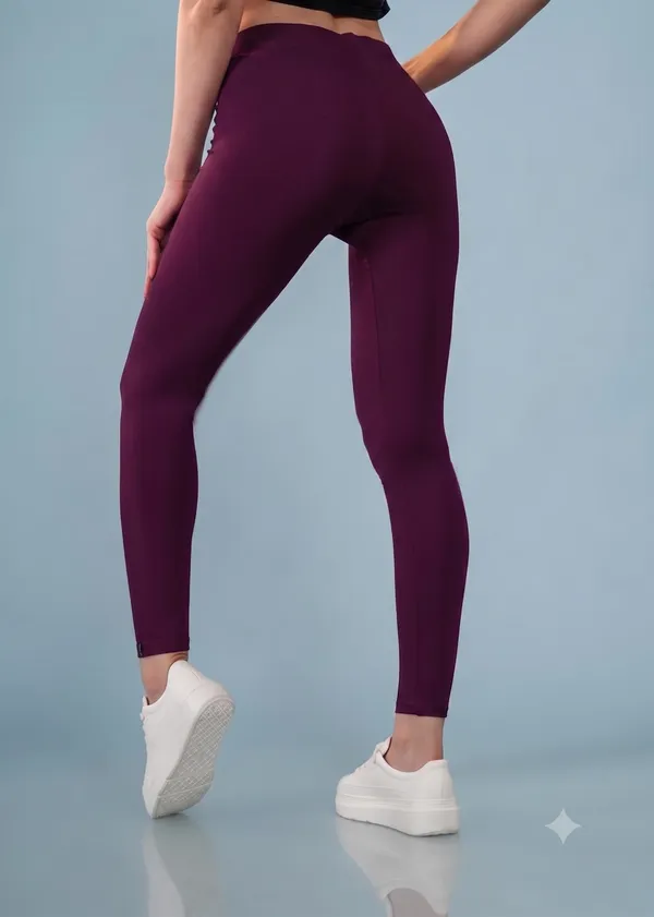 Wine_Purple_Organic_Egyptian_Cotton_High_Waist_Slim_Fit_Leggings_For_Women