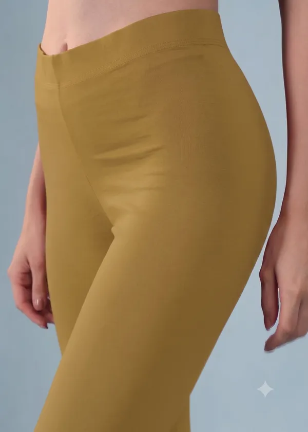 skin_Biege_Organic_Egyptian_Cotton_Slim_Fit_Ankle_Length_Leggings_For_Women