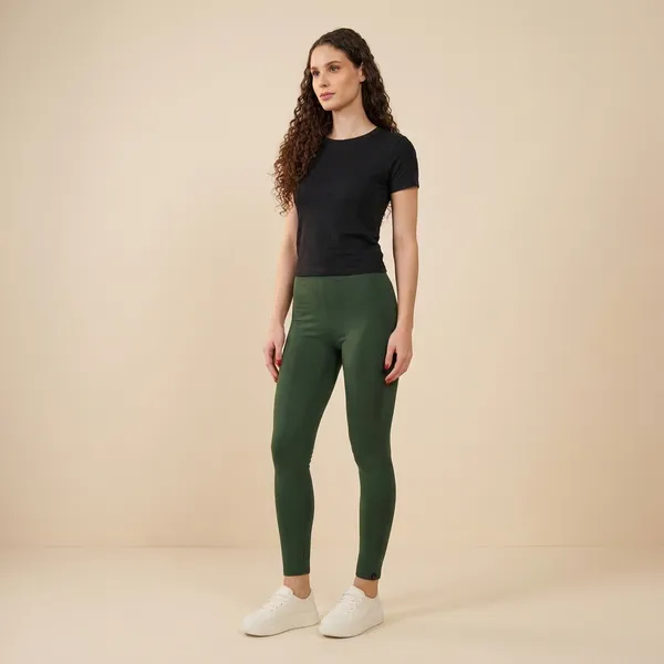 Green_Organic_Egyptian_Cotton_Slim_Fit_Ankle_Length_Leggings_For_Women