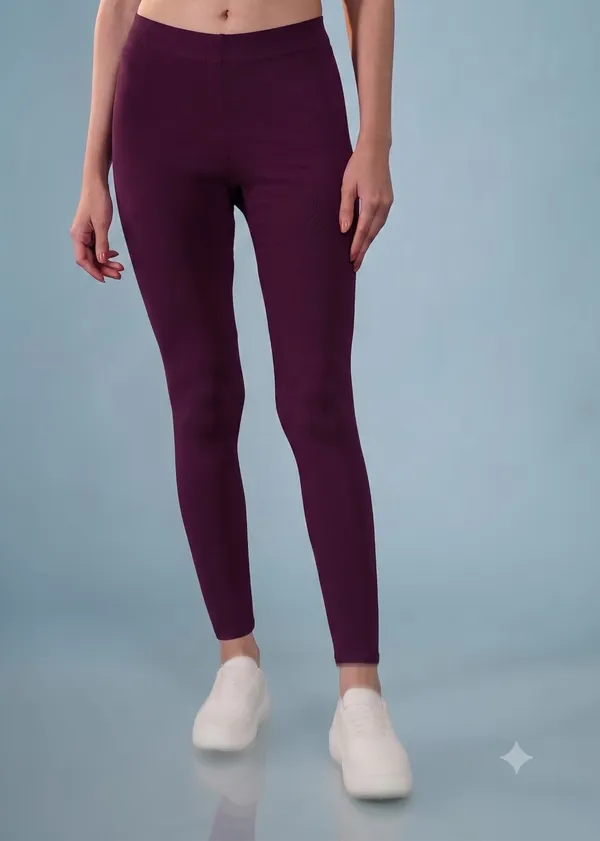 Wine_Purple_Organic_Egyptian_Cotton_High_Waist_Slim_Fit_Leggings_For_Women