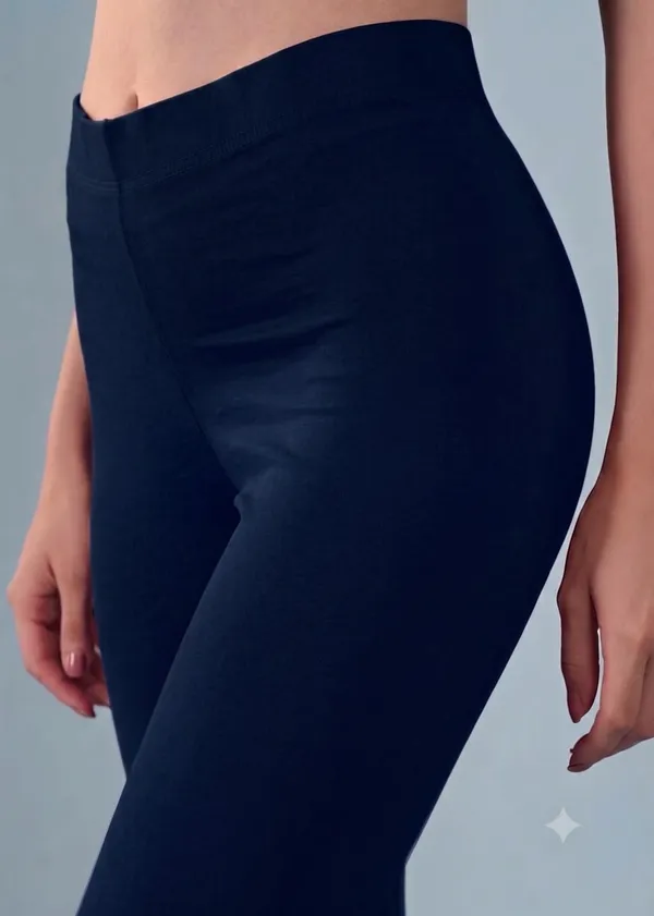 Navy_Blue_Organic_Egyptian_Cotton_High_Waist_Slim_Fit_Leggings_For_Women