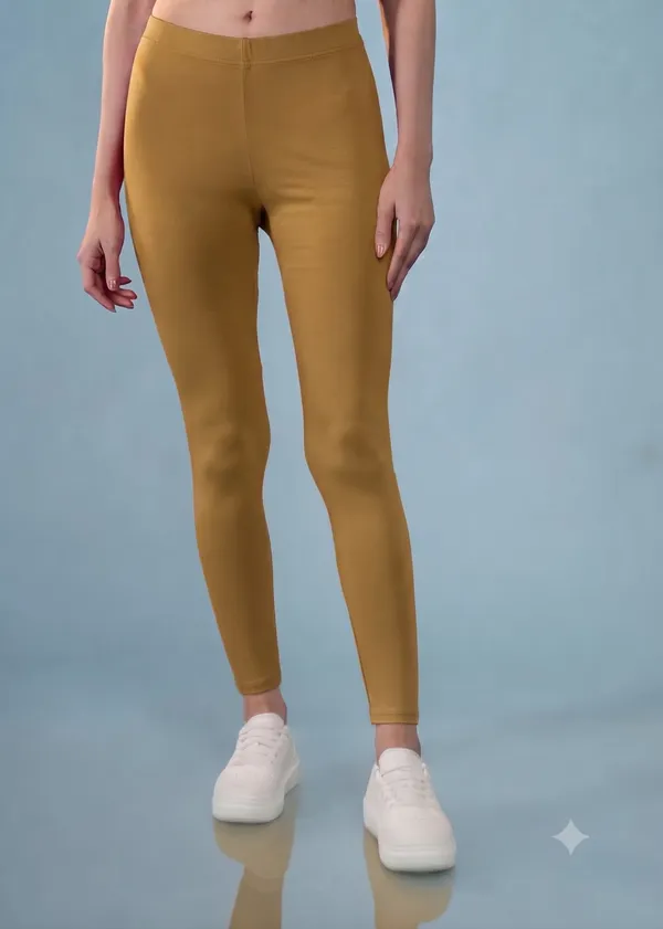 skin_Biege_Organic_Egyptian_Cotton_Slim_Fit_Ankle_Length_Leggings_For_Women