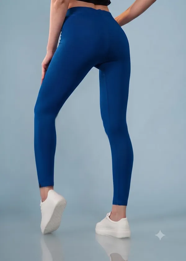 Blue_Organic_Egyptian_Cotton_High_Waist_Slim_Fit_Leggings_For_Women