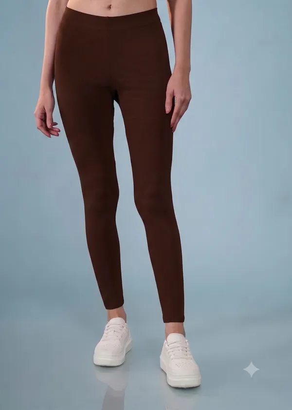 Brown_Organic_Egyptian_Cotton_Blend_High_Waist_Slim_Fit_Leggings_For_Women