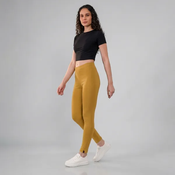 skin_Biege_Organic_Egyptian_Cotton_Slim_Fit_Ankle_Length_Leggings_For_Women