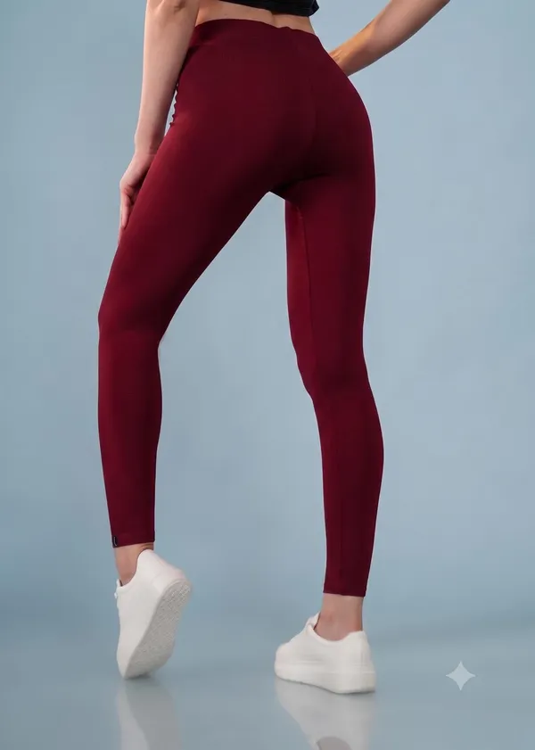 Red_Maroon_Organic_Egyptian_Cotton_Blend_Slim_Fit_Ankle_Length_Leggings_For_Women