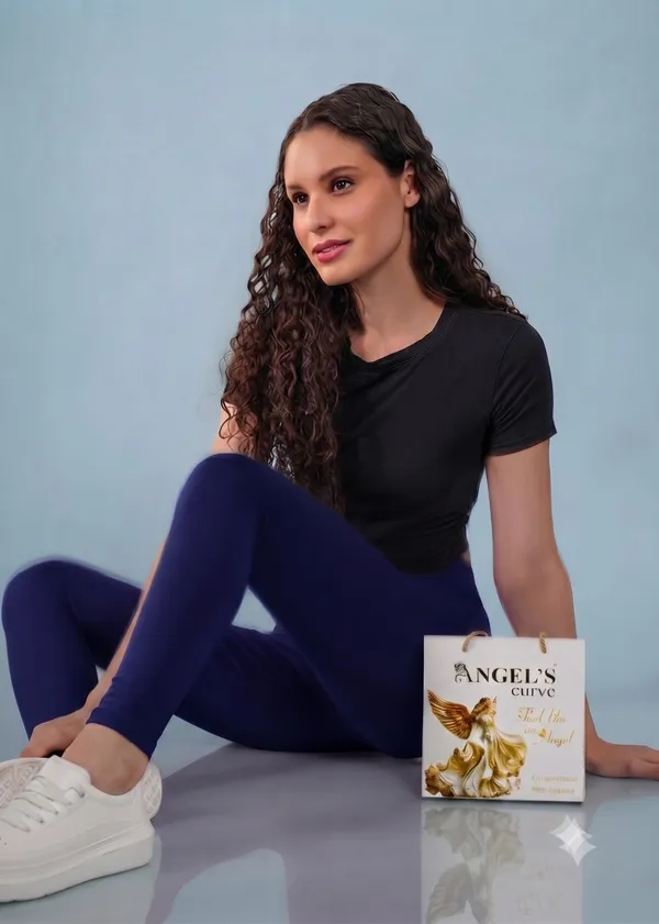 Navy_Blue_Organic_Egyptian_Cotton_High_Waist_Slim_Fit_Leggings_For_Women