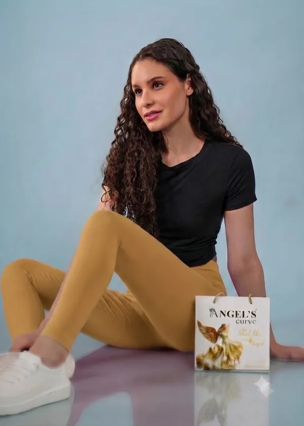 skin_Biege_Organic_Egyptian_Cotton_Slim_Fit_Ankle_Length_Leggings_For_Women