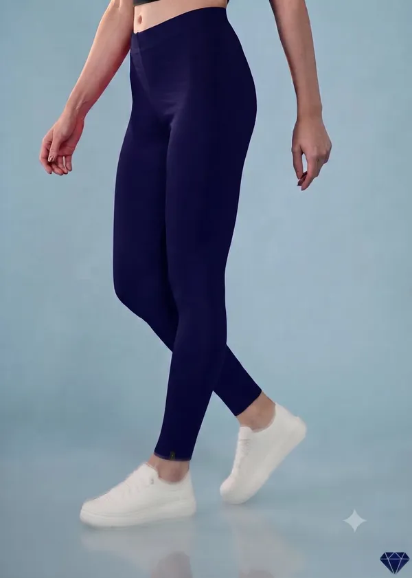Navy_Blue_Organic_Egyptian_Cotton_High_Waist_Slim_Fit_Leggings_For_Women