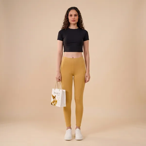 Beige_Organic_Egyptian_Cotton_Blend_Slim_Fit_Jegging_For_Women