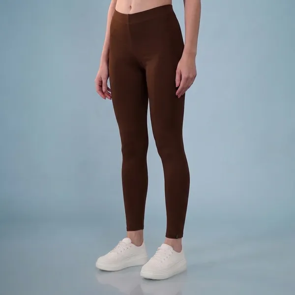 Brown_Organic_Egyptian_Cotton_Blend_High_Waist_Slim_Fit_Leggings_For_Women