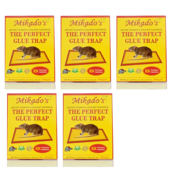 Mikadomall_Glue_Trap_Powerful_Sticky_Trap_For_Rats_Mice_Insects_Easy_To_Use_Mess_Free_Pack_Of_5