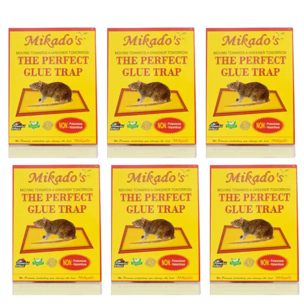 Mikadomall_Glue_Trap_Powerful_Sticky_Trap_For_Rats_Mice_Insects_Easy_To_Use_Mess_Free_Pack_Of_6