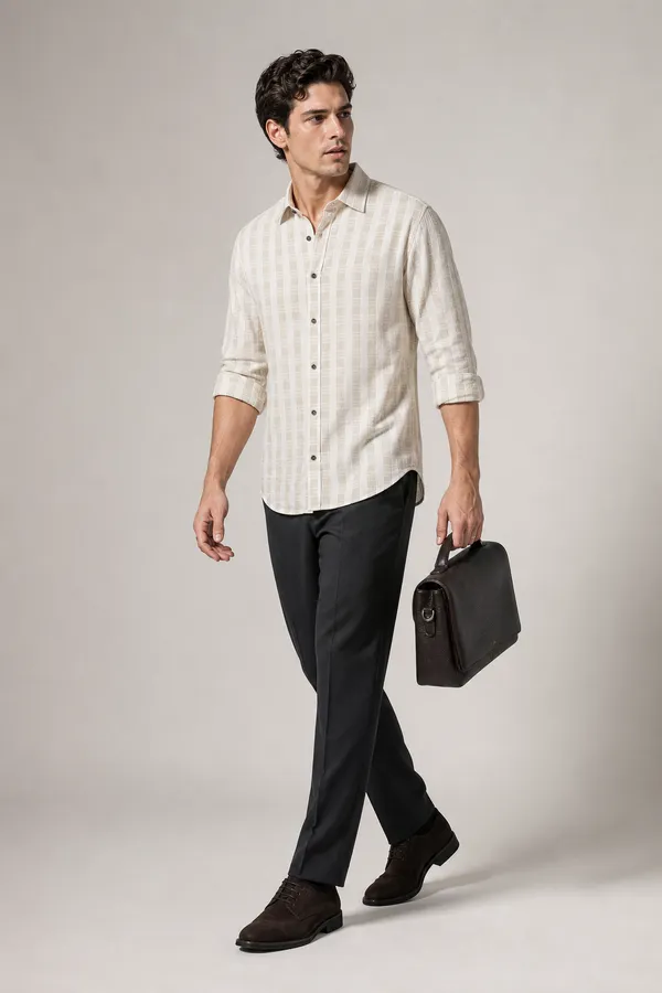 Beige_Semi-Formal_Mens_Shirt
