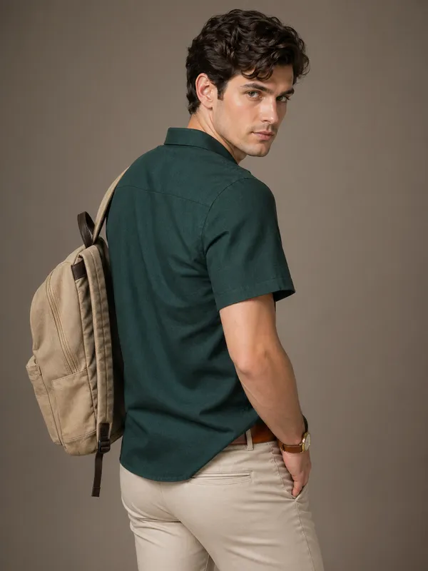 Bottle_Green_Casual_Mens_Shirt