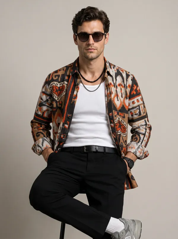 Black_Textured_Party_Wear_Mens_Shirt
