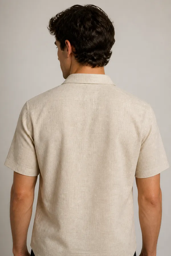 Mens_Beige_Casual_Wear_Viscose_Blend_Shirt