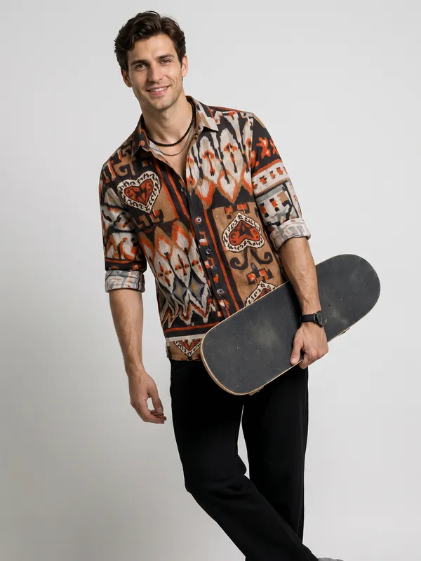 Black_Textured_Party_Wear_Mens_Shirt