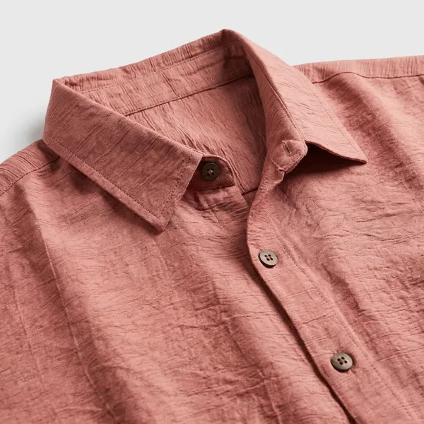 Pink_Viscose_Blend_Regular_Fit_Crushed_Texture_Party_Shirt_For_Men