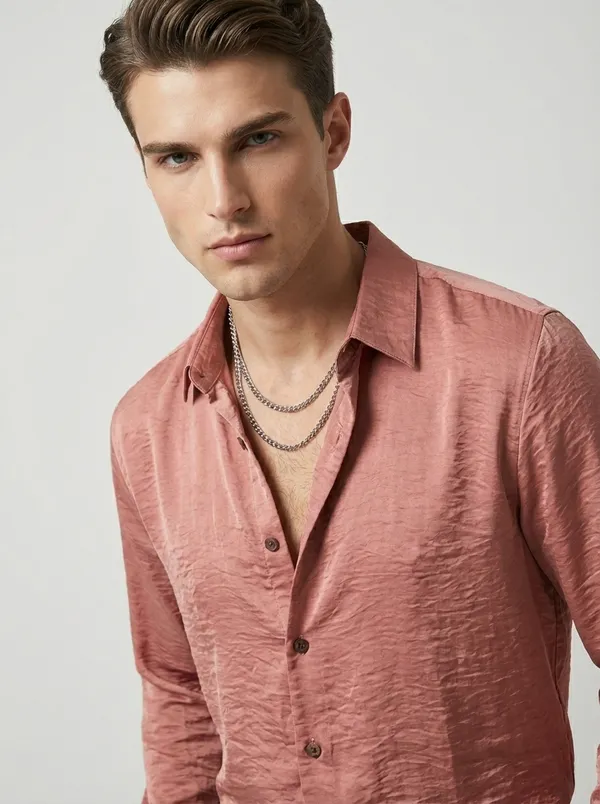 Pink_Viscose_Blend_Regular_Fit_Crushed_Texture_Party_Shirt_For_Men