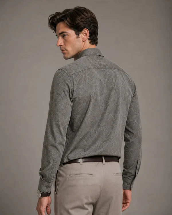 Grey_Viscose_Cotton_Boxy_Fit_Jacquard_Casual_Shirt_For_Men