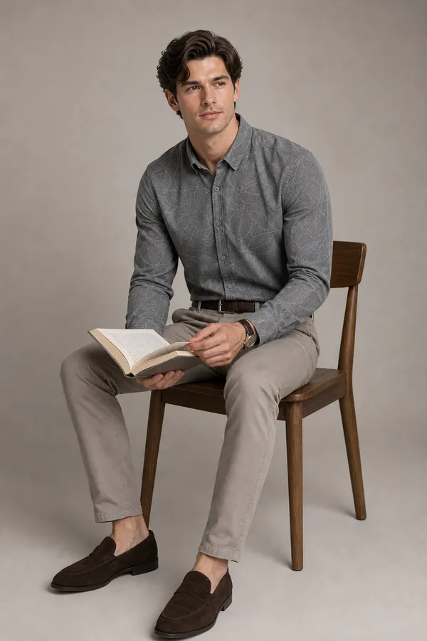 Grey_Viscose_Cotton_Boxy_Fit_Jacquard_Casual_Shirt_For_Men