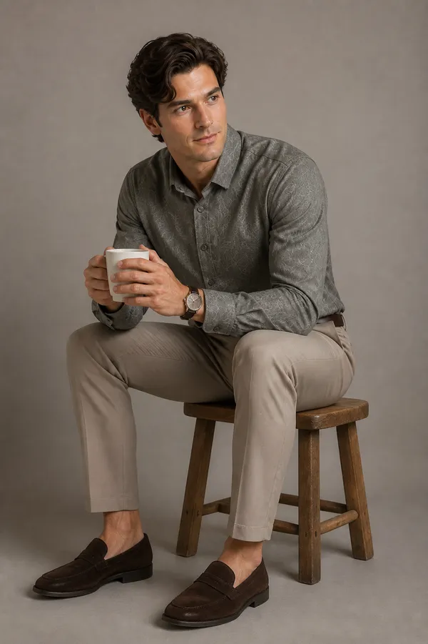 Grey_Viscose_Cotton_Boxy_Fit_Jacquard_Casual_Shirt_For_Men