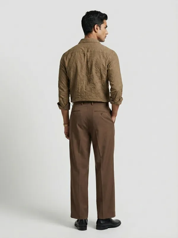 Brown_Viscose_Blend_Regular_Fit_Crushed_Texture_Shirt_For_Men