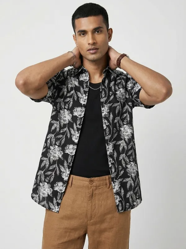 Black_Cotton_Regular_Fit_Block_Print_Casual_Shirt_For_Men