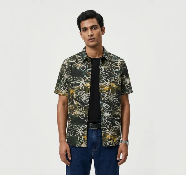 Green_Viscose_Cotton_Regular_Fit_Floral_Print_Casual_Shirt_For_Men