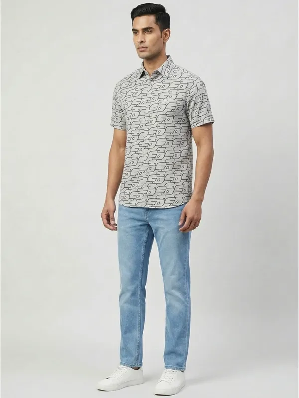 White_Viscose_Cotton_Regular_Fit_Geometric_Print_Casual_Shirt_For_Men