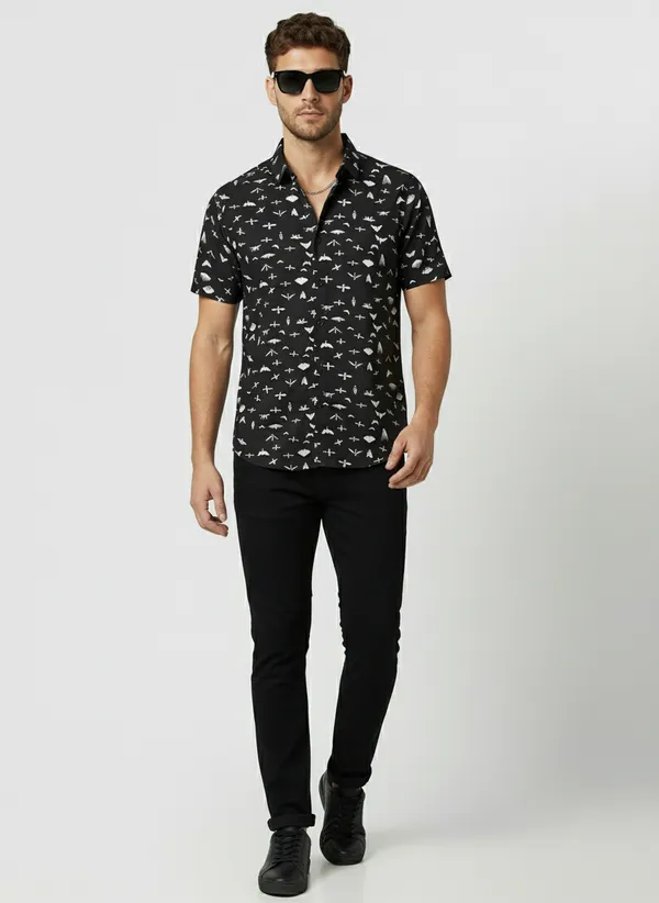 Black_Viscose_Cotton_Regular_Fit_Insect_Print_Casual_Shirt_For_Men