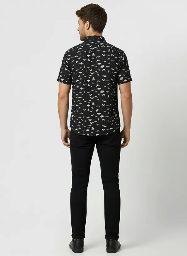 Black_Viscose_Cotton_Regular_Fit_Insect_Print_Casual_Shirt_For_Men