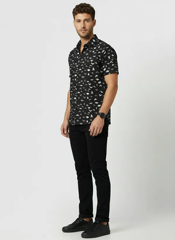 Black_Viscose_Cotton_Regular_Fit_Insect_Print_Casual_Shirt_For_Men