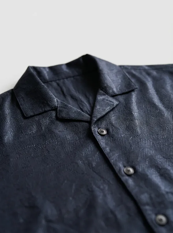 Charcoal_Viscose_Blend_Regular_Fit_Shimmer_Shirt_For_Men