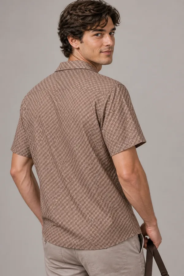 Brown_Viscose_Blend_Relaxed_Fit_Self_Textured_Dobby_Shirt_For_Men