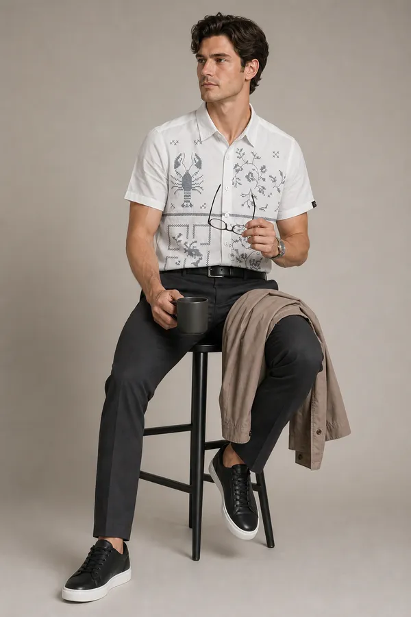White_Cotton_Regular_Fit_Embroidered_Casual_Shirt_For_Men