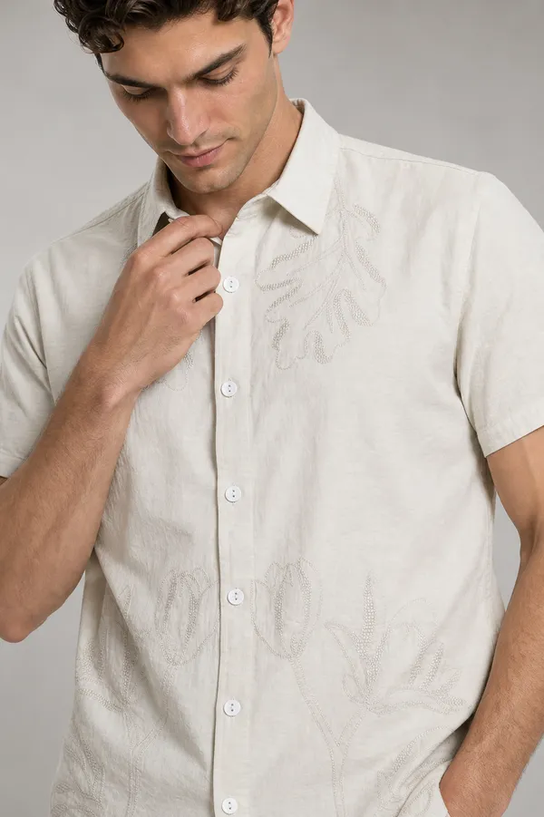 Beige_Viscose_Cotton_Regular_Fit_Embroidered_Casual_Shirt_For_Men