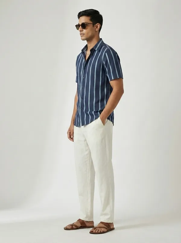 Indigo_Viscose_Cotton_Regular_Fit_Striped_Casual_Shirt_For_Men